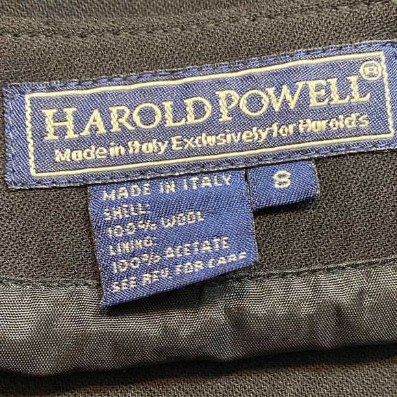 VNTG Harold's 100% Wool Elegant Black Pencil Skirt - Picture 2 of 6